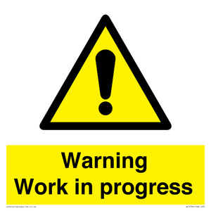 Warning Work in progress